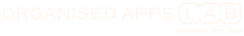 Organised Apps Lab, Brisbane, established 2026