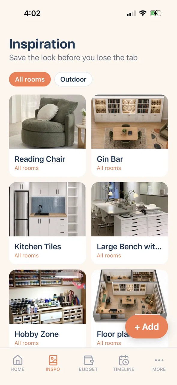 Inspiration in Organised Reno, saved looks for each room with photographs